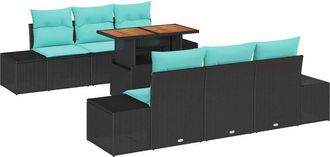 vidaXL Conjunto De Comedor De Jard&iacute;n 7 Uds. 6-n&uacute;mero De Plazas Vidaxl