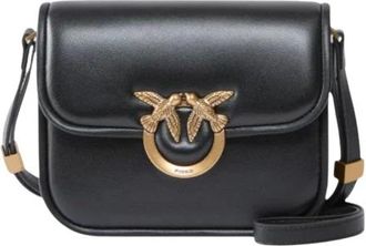 Pinko Pinko, Dames, Tassen, Zwart, Maat: ONE Size Leer