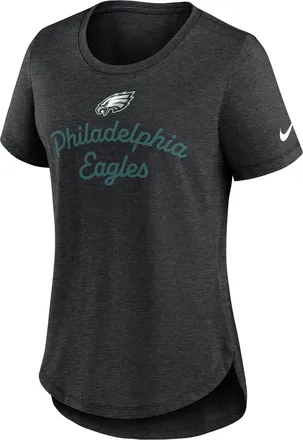 Nike Philadelphia Eagles Script Nike Womens NFL T-Shirt in Black | NKMV00H86-EVH