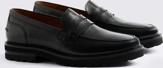 Moss Camden Black Chunky Loafers