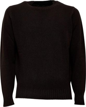 FILIPPO DE LAURENTIIS Girocollo Ronde Hals Gebreide Kleding - Heren - Ronde hals truien - Bruin - S - Truien & Vesten
