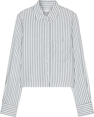 Closed Blusa corta tipo camisa confeccionada en lyocell. Closed - Dames - Overhemden - Wit - S - Overhemden