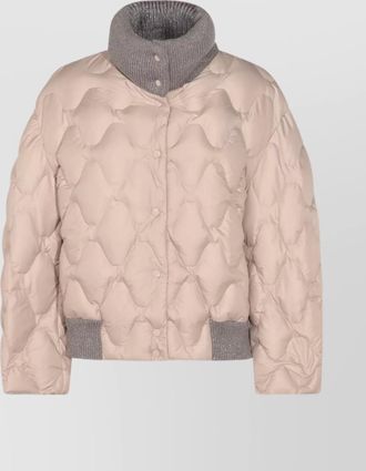 Fabiana Filippi padded jackets with ribbed cuffs and collar