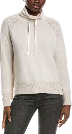 Forté Cashmere Drawstring Funnel Neck Cashmere Sweater