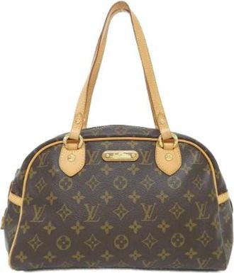 Louis Vuitton Pre-owned Handbags, female, Brown, Size: ONE SIZE Pre-owned Montorgueil Monogram Shoulder Bag