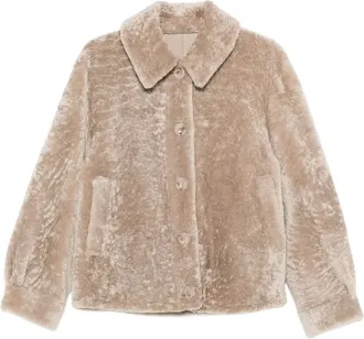 Manzoni24 Giacca in shearling - Toni neutri