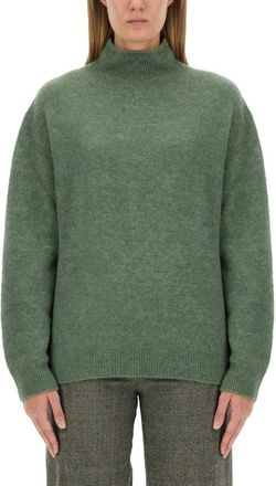 Alysi Relaxed-Fit Turtleneck Sweater With Dropped Shoulders