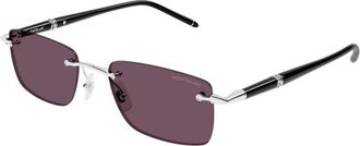 Montblanc Sunglasses, male, Gray, 54 MM, Mb0344S 002 Sunglasses