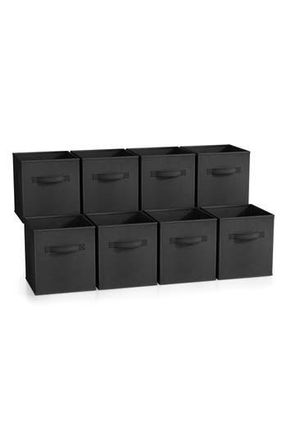 Sorbus 8-Pack Collapsible Storage Cubes in Black at Nordstrom Rack