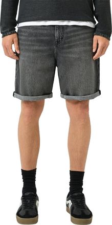 QS by s.Oliver Shorts QS, Herren, Gr. 30, N-Gr, grau used, Denim/Jeans, Obermaterial: 99% Baumwolle, 1% Elasthan, unifarben, normal kniefrei, Hosen Shorts, Jeansshor