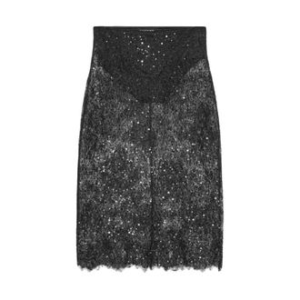 Birgitte Herskind Rokken, Dames, Zwart, M, Bloemenprint Mini Rok