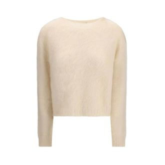 Max Mara Dames, Truien, Beige, Maat: L Wol