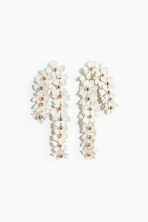 H&M Cluster-Ohrringe mit Blumendetails - Weiss