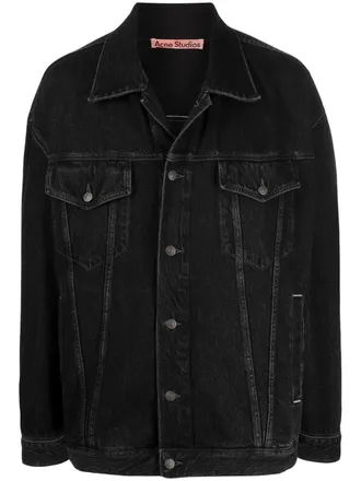 Acne Studios classic denim jacket - unisex - Cotton - S-M - Black