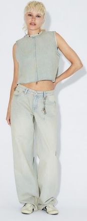 Dr. Denim Hill Low Relaxed Jeans in Stream Light Sand at Nordstrom, Size 25