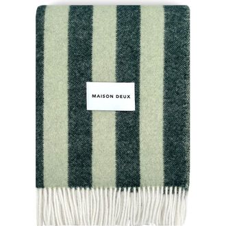Maison Deux Candy Wrap Blanket in Medium Green at Nordstrom