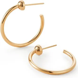 JENNY BIRD Mini Icon Hoop Earrings in High Polish Gold at Nordstrom