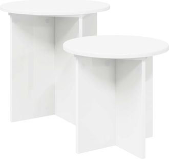 vidaXL Conjunto De Mesas Auxiliares 2 Uds. &Oslash; 45 X 45 Cm Vidaxl