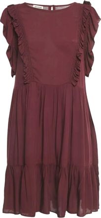 Zadig&Voltaire Abito Rousseau con ruches - Rosso