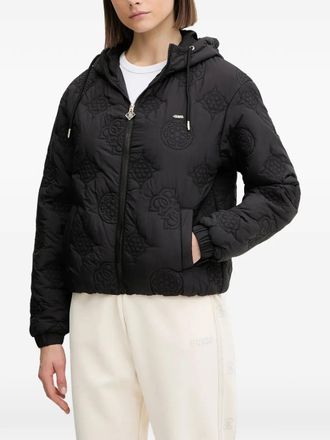 Guess Co quilted jacket - women - Fabric - L - Black