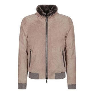 Moorer Jassen, Heren, Beige, M, Wol, Bellati-UR Jacket