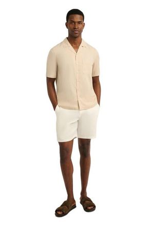 Onia Lyocell Vacation Shirt in Stone at Nordstrom, Size Xx-Large S