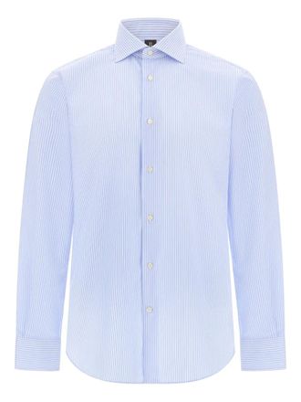 Boggi Milano striped cotton shirt - Blue