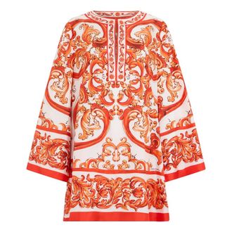 Dolce & Gabbana Dames, Jurken, Veelkleurig, Maat: XL Zijde