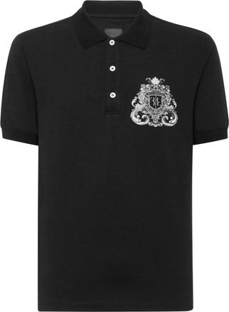 Billionaire Boys Club Tops, Heren, Zwart, 2Xl, Katoen, Polo Shirt SS Crest Baroque
