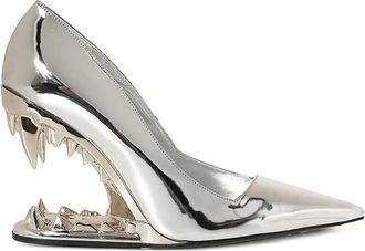 GCDS 110 mm Morso Mirror pumps met puntige neus - Grijs