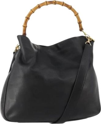 Gucci Pre-owned Vintage Schoudertas - Dames - Vintage Handtas - Zwart - ONE Size - Leer - Vintage