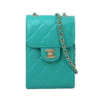 Chanel Pre-owned Cross Body Bags, female, Green, Size: ONE SIZE Pre-owned Vintage Crossbody Bag