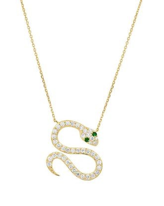 Sabrina Designs 14K 1.16 Ct. Tw. Diamond Snake Necklace