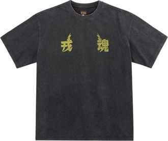 Evisu Thunder Logo T-Shirt - Heren - T-shirts - Grijs - 2XL - Leer - Tops