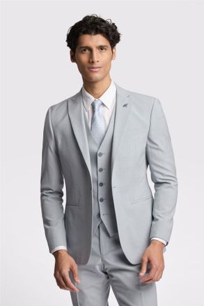 Ted Baker Mens Single Breasted Long Sleeve One Button Slim Fit Suit Jacket in Pale Blue Wool - Size 44 (Chest)