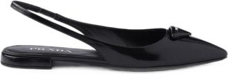 Prada Pointed-toe Slingback Ballet Flats