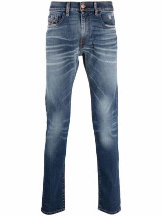 Diesel slim d-strukt jeans - men - Cotton/Lyocell/Spandex/Elastane/Calf Leather - 29/32 - Blue