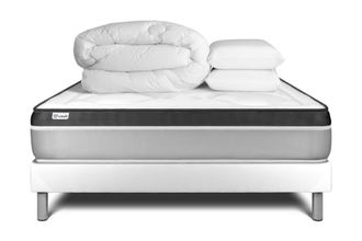 VITALIT Pack colch&oacute;n blanco espuma viscoel&aacute;stica 140 x 190