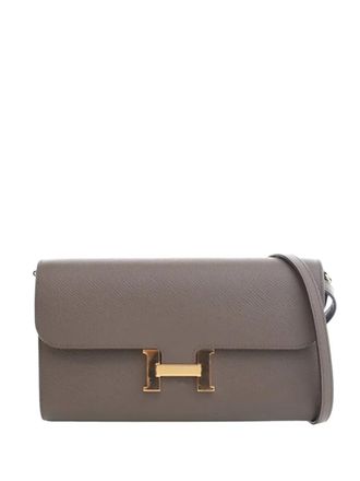 Herm&egrave;s 2020 Epsom Constance Long To Go Wallet crossbody bag - Marrone