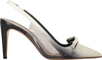 Red Valentino Schoenen, Dames, Wit, 37 EU, Leer, Slingback Pumps met Strikdetail