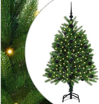 vidaXL Árbol de Navidad con 150 LED con soporte Verde 120 cm PE vidaXL