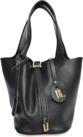 Anna Luchini Zwart Rundleer Tas