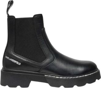 Karl Lagerfeld Kl 40460 Chelsea Boot - Dames - Chelseaboots - Zwart - 37 EU - Leer - Schoenen