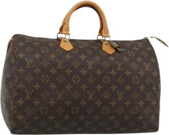 Louis Vuitton Pre-owned Speedy 40 Hand Bag - Dames - Vintage Handtas - Bruin - ONE Size - Leer - Vintage
