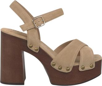 Alma En Pena Extra Platform Sandal - Dames - Sandalen met hakken - Beige - 40 EU - Schoenen