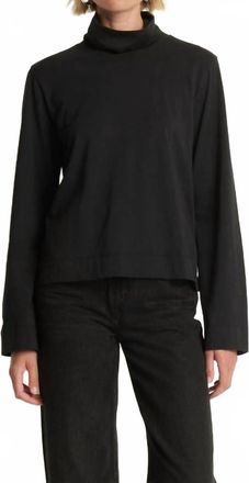 Nation Ltd Neo Turtleneck Top In Jet Black
