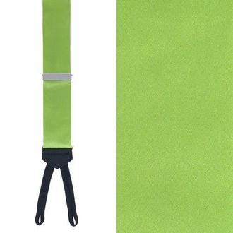 Trafalgar Store Sutton Solid Color Silk Formal Suspenders | Y-Back, Adjustable Braces in Light Green at Nordstrom