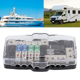 OEM Esta Caja De Fusibles Multifuncional De 4 Canales Es Adecuada Para Sistemas De Audio De Autom&oacute;viles, Cuenta Con Luces Indicadoras Led Y Es Compatible 