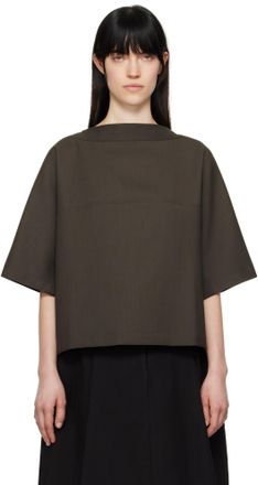 STUDIO NICHOLSON Khaki Hesse Top