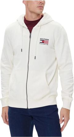 Tommy Hilfiger Uomo, Felpe, Bianco, M, new